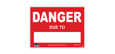 DANGER DUE TO SIGN